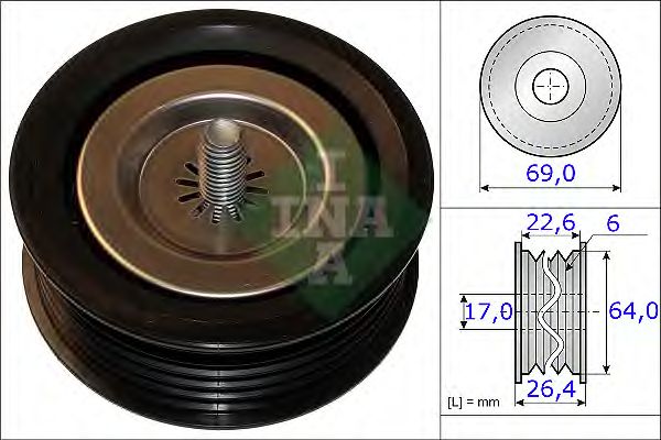 Купить запчасть INA - 532067110 Ролик обводной MERCEDES SPRINTER (906) 532067110