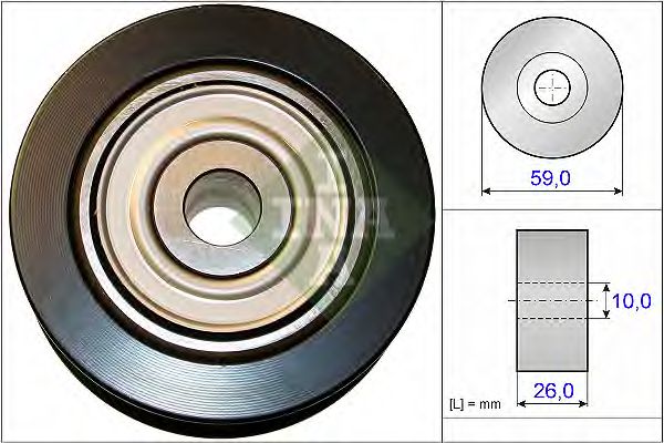 Купить запчасть INA - 532073710 Ролик обводной MITSUBISHI LANCER (CY) 1.8, OUTLANDER III 2.0, 2.4 532073710