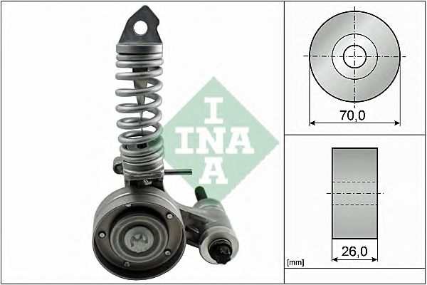 Купить запчасть INA - 533008530 Натяжитель ремня CHEVROLET (T300) 1.2/1.4, OPEL CORSA D 1.0-1.4 533008530