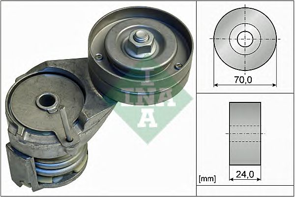 Купить запчасть INA - 534013830 Ролик натяжной приводного ремня Seat, Skoda, Volkswagen