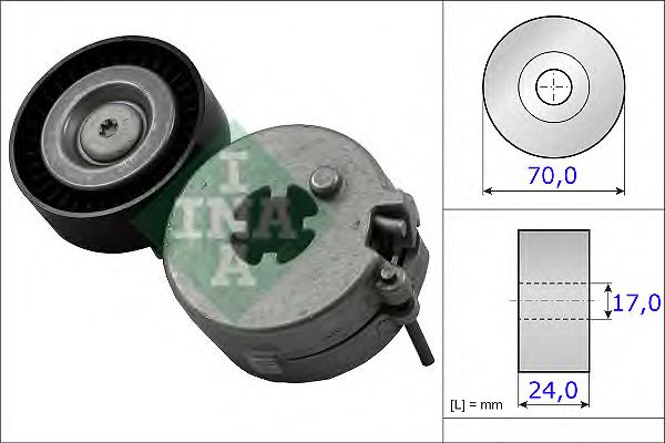 Купить запчасть INA - 534033310 Ролик натяжной приводного ремня AUDI A4/A5/VW AMAROK 1.8/2.0 07-