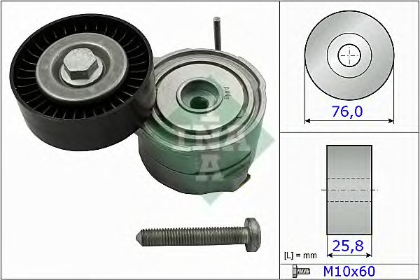Купить запчасть INA - 534037510 Натяжитель ремня AUDI Q7 3.0TFSI 534037510