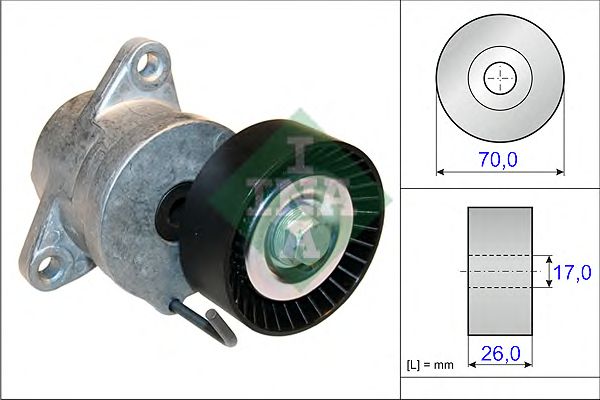 Купить запчасть INA - 534043910 Ролик натяжной приводного ремня GMUSA