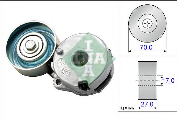 Купить запчасть INA - 534044210 Ролик натяжной приводного ремня NISSAN/RENAULT 1.8/2.0 06-