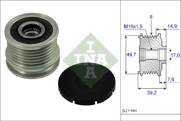 Купить запчасть INA - 535001510 Шкив генератора MERCEDES SPRINTER (901-904), VITO (638) 535001510
