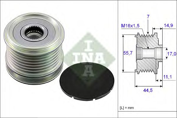 Купить запчасть INA - 535004210 Шкив генератора MERCEDES W203, W211, SPRINTER (906) 535004210