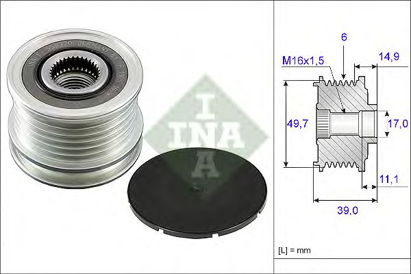 Купить запчасть INA - 535005010 Шкив генератора MERCEDES SPRINTER (901-904) 535005010