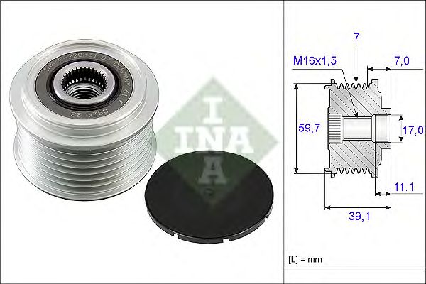 Купить запчасть INA - 535005310 Ременной шкив генератора NISSAN Patrol II 3.0 (00-)