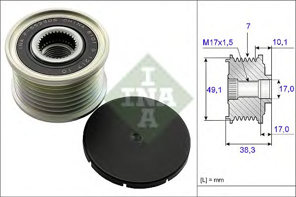 Купить запчасть INA - 535015310 Шкив генератора OPEL MOVANO B 2.3CDTI 535015310