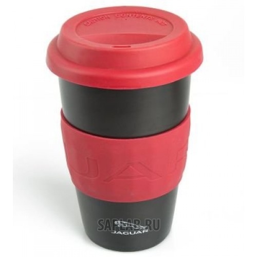 Купить запчасть JAGUAR - JDMG743BKA Керамическая термокружка Jaguar Travel Ceramic Mug, Red/Black