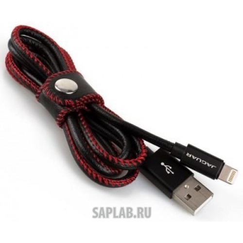 Купить запчасть JAGUAR - JDPH895BKA Кабель для iPhone Jaguar Leather Wrapped iPhone Cable, Black