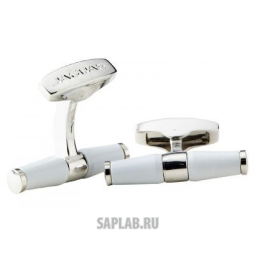 Купить запчасть JAGUAR - JJCLBARW Запонки Jaguar Bar Cufflinks White, артикул JJCLBARW