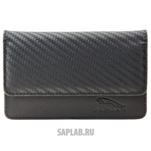 Купить запчасть JAGUAR - JSLGTRXBCB Кожаная визитница Jaguar Leather Business Card Case - Black, артикул JSLGTRXBCB