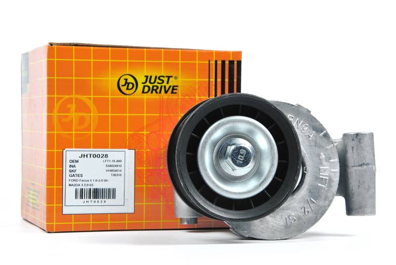 Купить запчасть JD - JHT0028 Ролик приводного ремня в сборе MZ 3 (2.0) 03-;;;FO Focus (1.8-2.0) 04-;