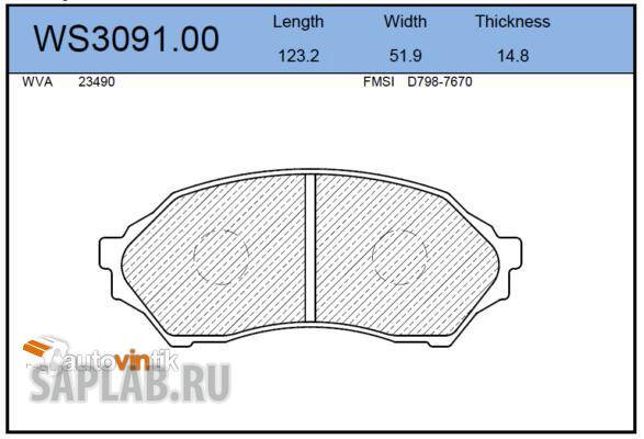 Купить запчасть JEENICE - WS309100 Колодки тормозные дисковые перед MAZDA 323 F VI (BJ) 1.5 16V 09.1998 - 01.2001 <=> MAZDA 323 S VI (BJ) 1.5 16V 09.1998 - 01.2001