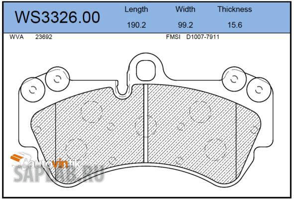 Купить запчасть JEENICE - WS332600 Колодки тормозные дисковые перед VW TOUAREG (7LA, 7L6, 7L7) 3.0 V6 TDI 11.2004 - 05.2010 <=> VW TOUAREG (7LA, 7L6, 7L7) 3.2 V6 10.2002 - 11.2006