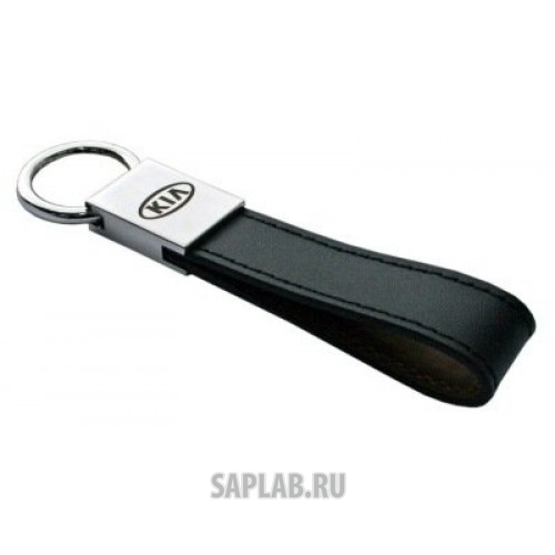 Купить запчасть KIA - R8480AC463K Кожаный брелок Kia Keyring, Leather Black, артикул R8480AC463K