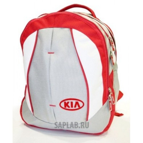 Купить запчасть KIA - R8480AC483K Рюкзак Kia Backpack, Grey-White-Red, артикул R8480AC483K