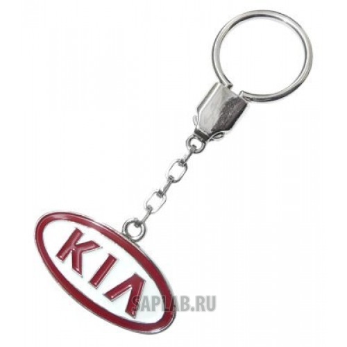 Купить запчасть KIA - R8480AC503K Металлический брелок Kia Logo Metall Keyring, Red-Silver, артикул R8480AC503K