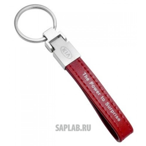 Купить запчасть KIA - R8480AC504K Кожаный брелок Kia Keyring, Leather Red, артикул R8480AC504K