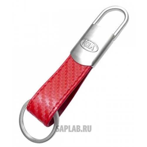 Купить запчасть KIA - R8480AC507K Кожаный брелок Kia Logo Keyring, Leather Red, артикул R8480AC507K