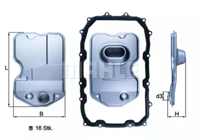 Купить запчасть Knecht - HX160KIT Фильтр гидравлический AUDI / PORSCHE / VW