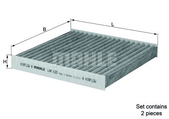 Купить запчасть Knecht - LAK630S Фильтр салона угольный ALPINA XD3 (F25)/ BMW X3 (F25)/ BMW X4 (F26)