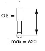 Купить запчасть KYB - 553195 Амортизатор газовый задний Gas-A-Just 553195