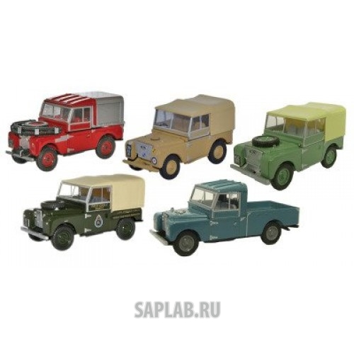 Купить запчасть LAND ROVER - LBDC575MXA Набор из 5 моделей Land Rover Series I Collection, Set of 5, Scale 1:76, артикул LBDC575MXA