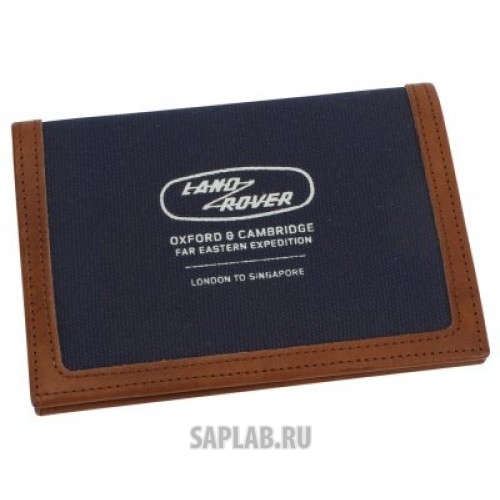 Купить запчасть LAND ROVER - LBLG218NVA Обложка для паспорта Land Rover Heritage Passport Holder, Blue-Brown, артикул LBLG218NVA