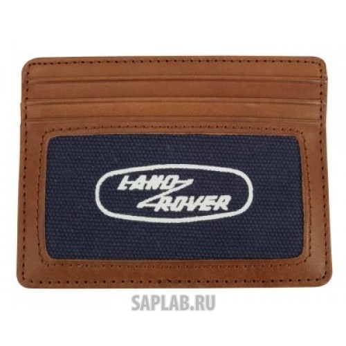 Купить запчасть LAND ROVER - LBLG219NVA Футляр для кредитных карт Land Rover Heritage Card, Blue-Brown, артикул LBLG219NVA