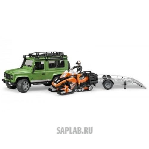 Купить запчасть LAND ROVER - LBTY551GNA Модели автомобиля и снегохода Land Rover Defender Station Wagon, Snowmobile With Trailer & Driver Set, артикул LBTY551GNA