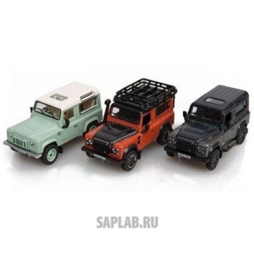 Купить запчасть LAND ROVER - LDDC019MXZ Набор моделей Land Rover Defender Final Edition, 3 Piece Set, Scale 1:76, артикул LDDC019MXZ