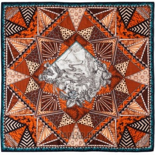 Купить запчасть LAND ROVER - LRSTSILKO Женский шелковый шарф Land Rover Ladies Silk Scarf Orange, артикул LRSTSILKO