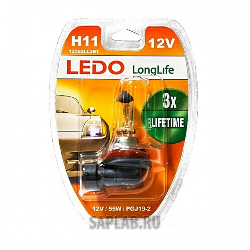 Купить запчасть LEDO - 12362LL3B1 Лампа H11 LEDO LongLife 12V 55W блистер