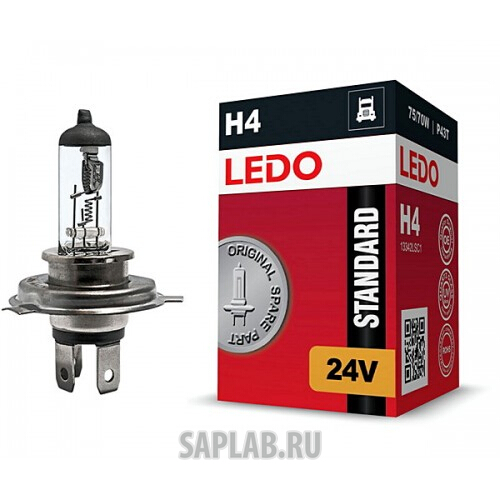 Купить запчасть LEDO - 13342LSC1 Лампа H4 LEDO Standard 24V 75/70W