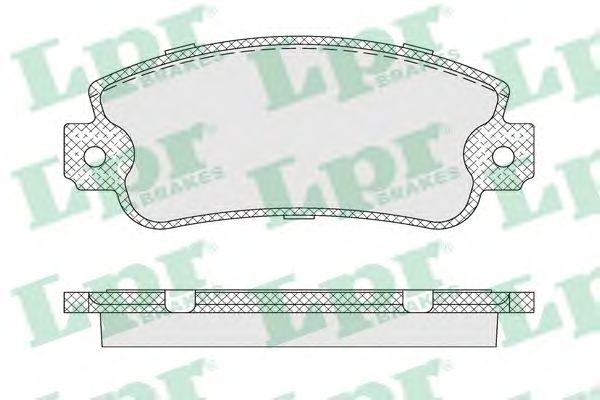 Купить запчасть LPR - 05P007 Комплект тормозных колодок 05P007