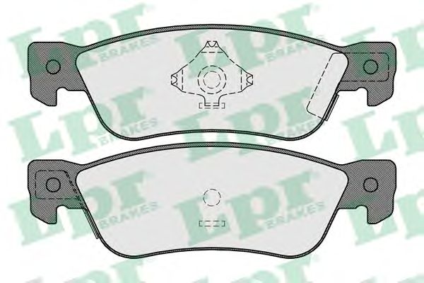 Купить запчасть LPR - 05P052 Комплект тормозных колодок 05P052
