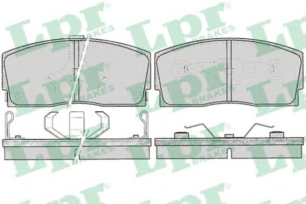 Купить запчасть LPR - 05P055 Комплект тормозных колодок 05P055
