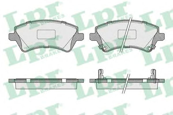 Купить запчасть LPR - 05P1002 Комплект тормозных колодок 05P1002