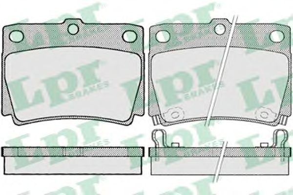 Купить запчасть LPR - 05P1029 Комплект тормозных колодок 05P1029
