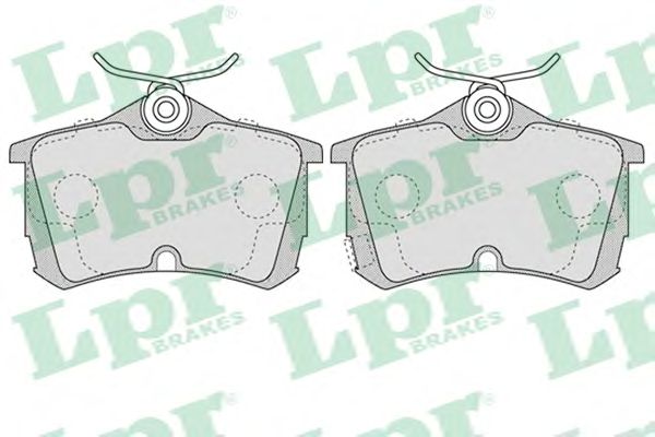 Купить запчасть LPR - 05P1037 Комплект тормозных колодок 05P1037