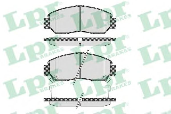 Купить запчасть LPR - 05P1071 Комплект тормозных колодок 05P1071