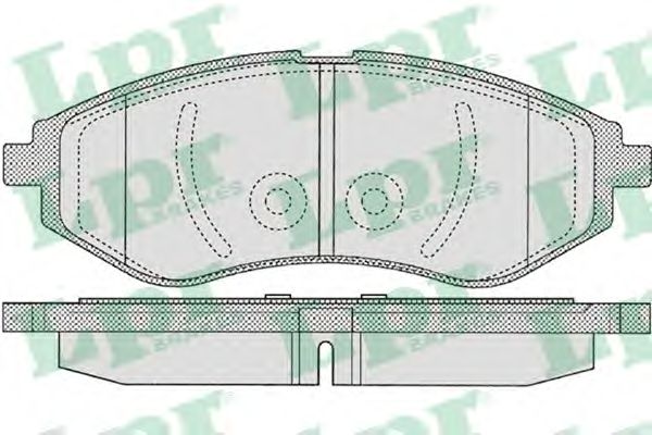 Купить запчасть LPR - 05P1080 Комплект тормозных колодок 05P1080