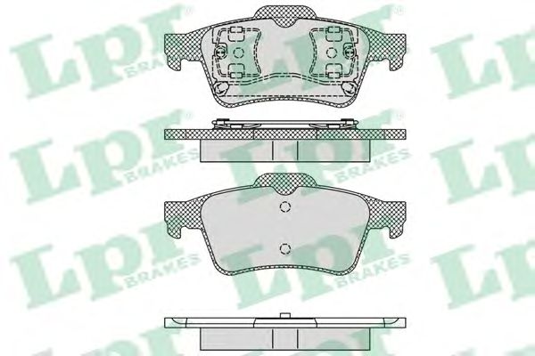 Купить запчасть LPR - 05P1189 Комплект тормозных колодок 05P1189