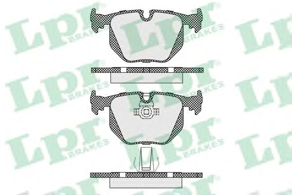 Купить запчасть LPR - 05P1231 Комплект тормозных колодок 05P1231