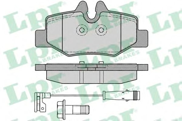 Купить запчасть LPR - 05P1246 Комплект тормозных колодок 05P1246