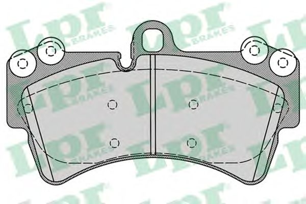 Купить запчасть LPR - 05P1257 Комплект тормозных колодок 05P1257