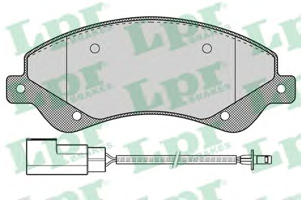 Купить запчасть LPR - 05P1259 Комплект тормозных колодок 05P1259