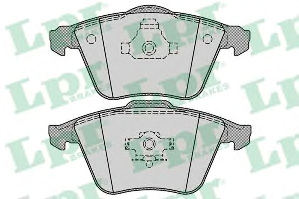 Купить запчасть LPR - 05P1277 Комплект тормозных колодок 05P1277